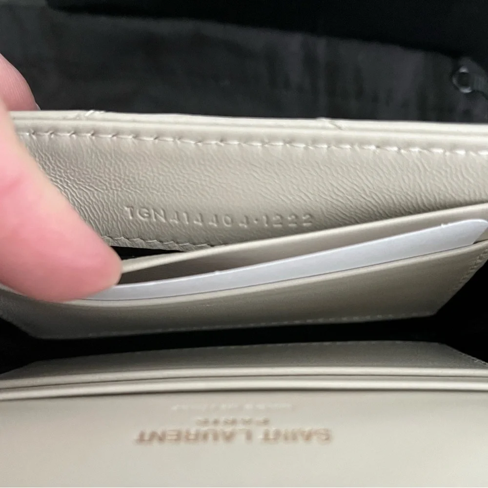 Saint Laurent Quilted Leather Card Holder Wallet - Picture 15 of 16